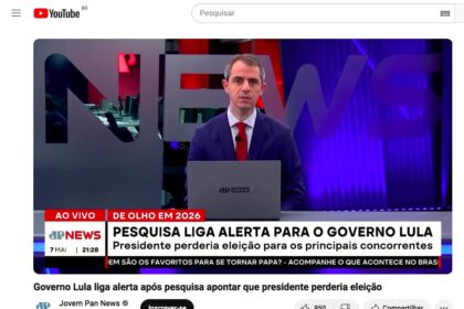 Joven Pan cita pesquisa realizada pela Paraná Pesquisas.