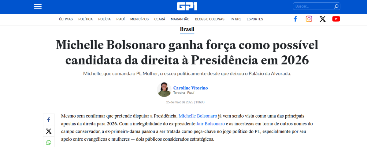GP1 cita pesquisa realizada pela Paraná Pesquisas. 2 GP1 cita pesquisa realizada pela Paraná Pesquisas.