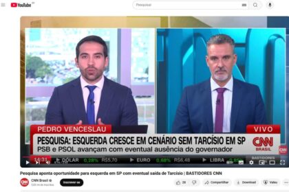 CNN Brasil cita pesquisa realizada pela Paraná Pesquisas.