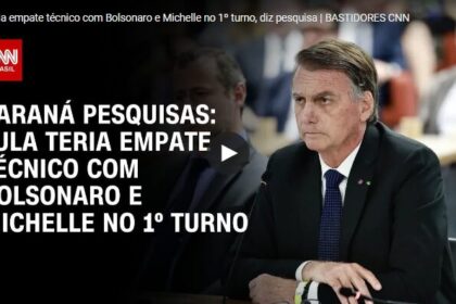 CNN Brasil cita pesquisa realizada pela Paraná Pesquisas.