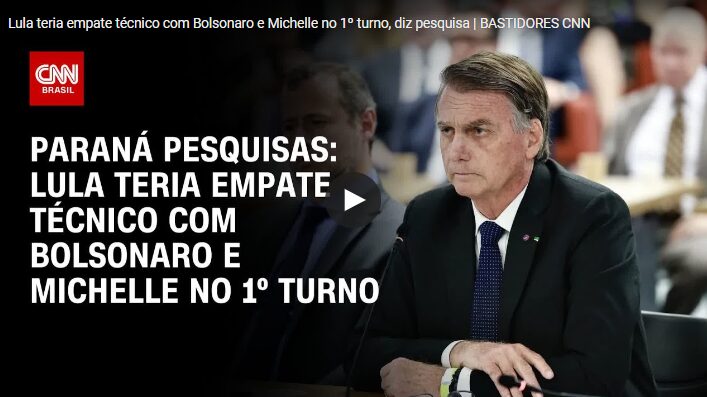 CNN Brasil cita pesquisa realizada pela Paraná Pesquisas. 1 CNN Brasil cita pesquisa realizada pela Paraná Pesquisas.