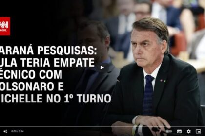 CNN Brasil cita pesquisa realizada pela Paraná Pesquisas.