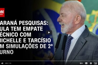 CNN Brasil cita pesquisa realizada pela Paraná Pesquisas.