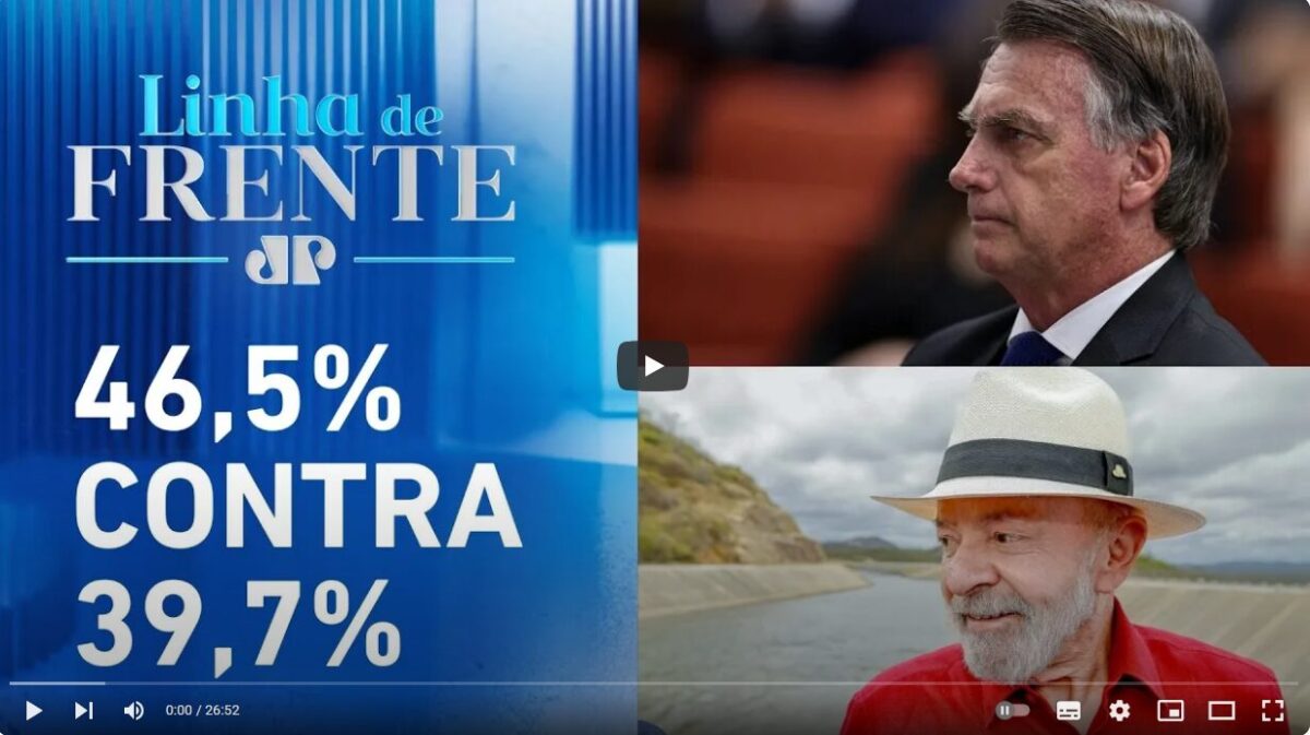 Jovem Pan News cita pesquisa realizada pela Paraná Pesquisas.