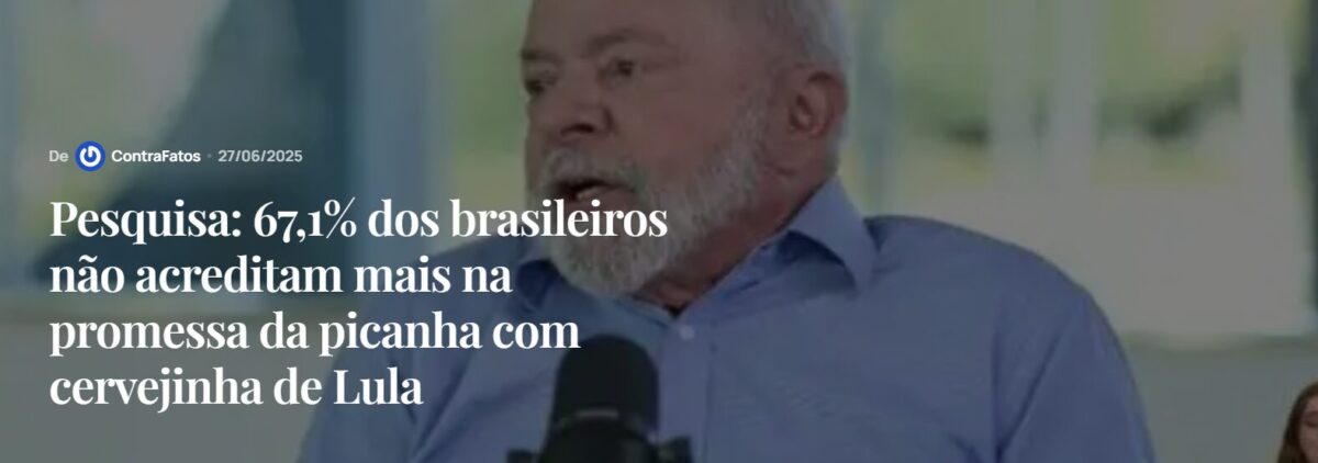 Contra Fatos cita pesquisa realizada pela Paraná Pesquisas. 1 Contra Fatos cita pesquisa realizada pela Paraná Pesquisas.