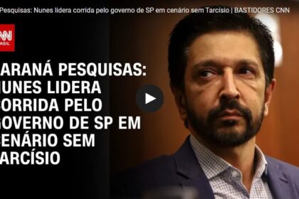 CNN Brasil cita pesquisa realizada pela Paraná Pesquisas no Estado de São Paulo.