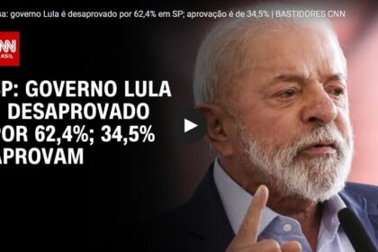 CNN Brasil cita pesquisa realizada pela Paraná Pesquisas no Estado de São Paulo.