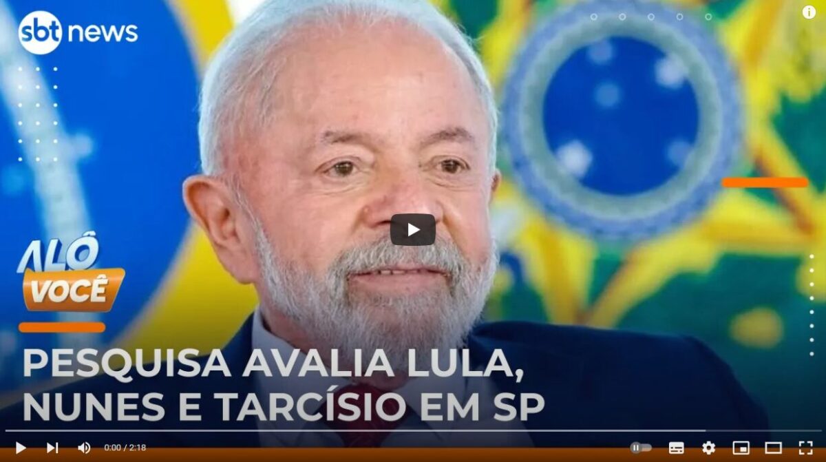 SBT News cita pesquisa realizada pela Paraná Pesquisas em São Paulo. 1 SBT News cita pesquisa realizada pela Paraná Pesquisas em São Paulo.