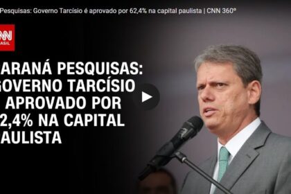 CNN Brasil cita pesquisa realizada pela Paraná Pesquisas em São Paulo.