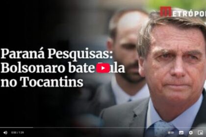 Metrópoles cita pesquisa realizada pela Paraná Pesquisas no Estado do Tocantins.