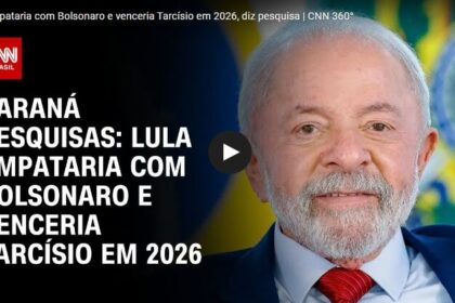CNN Brasil cita pesquisa realizada pela Paraná Pesquisas.