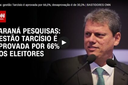 CNN Brasil cita pesquisa realizada pela Paraná Pesquisas no Estado de São Paulo.