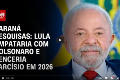 CNN Brasil cita pesquisa realizada pela Paraná Pesquisas.