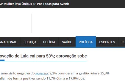 Grupo Portal de Notícias cita pesquisa realizada pela Paraná Pesquisas.