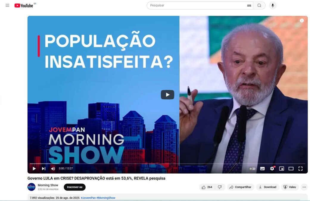 Morning Show cita pesquisa realizada pela Paraná Pesquisas. 2 Morning Show cita pesquisa realizada pela Paraná Pesquisas.