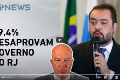 Jovem Pan News cita pesquisa realizada pela Paraná Pesquisas no Estado do Rio de Janeiro.