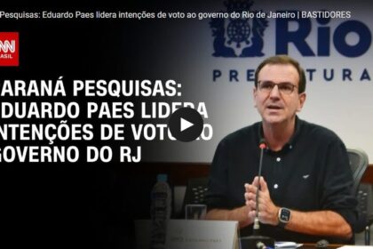 CNN Brasil cita pesquisa realizada pela Paraná Pesquisas no Estado do Rio de Janeiro.