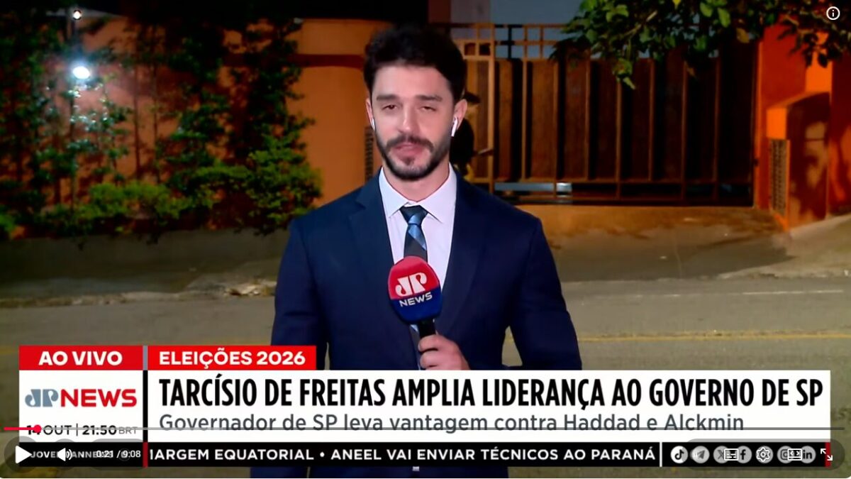 Jovem Pan News cita pesquisa realizada pela Paraná Pesquisas no Estado de São Paulo. 1 Jovem Pan News cita pesquisa realizada pela Paraná Pesquisas no Estado de São Paulo.