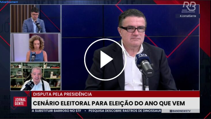 Band cita pesquisa realizada pela Paraná Pesquisas.