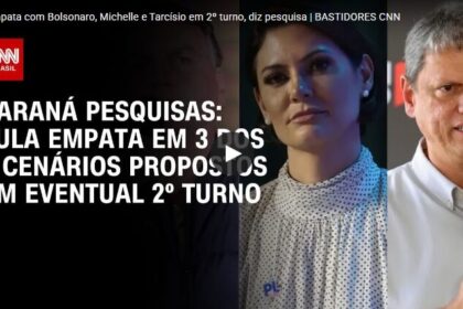 CNN Brasil pesquisa realizada pela Paraná Pesquisas.