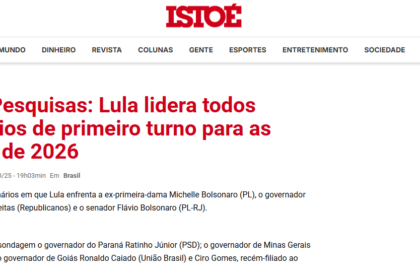 Isto É cita pesquisa realizada pela Paraná Pesquisas.
