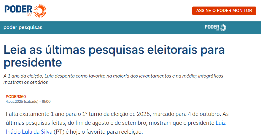 Diário do Grande ABC cita pesquisa realizada pela Paraná Pesquisas. 2 Diário do Grande ABC cita pesquisa realizada pela Paraná Pesquisas.
