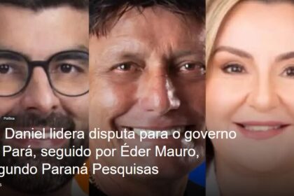 Ponto de Pauta cita pesquisa realizada pela Paraná Pesquisas no no Estado do Pará.