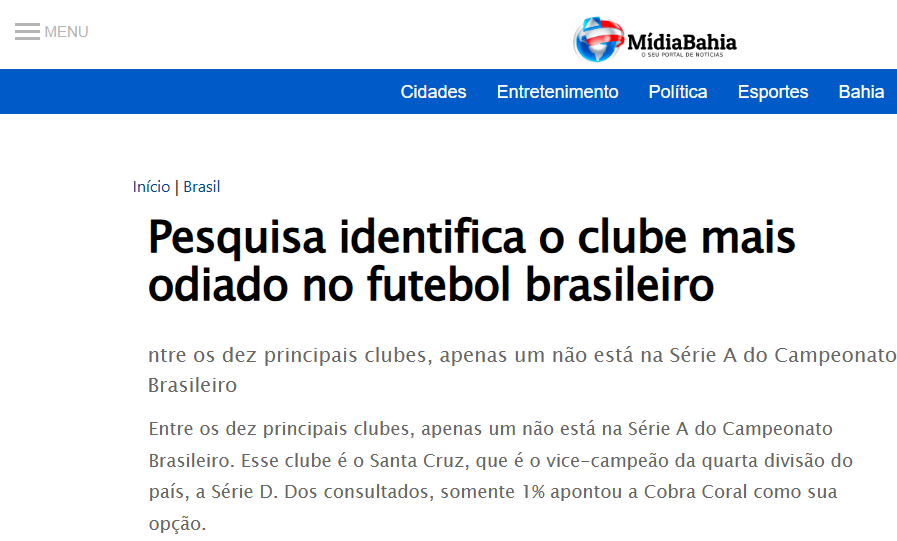 Mídia Bahia cita pesquisa realizada pela Paraná Pesquisas. 2 Mídia Bahia cita pesquisa realizada pela Paraná Pesquisas.