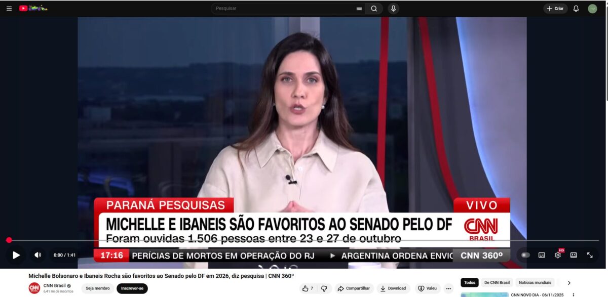 CNN Brasil cita pesquisa realizada pela Paraná Pesquisas no Distrito Federal. 2 CNN Brasil cita pesquisa realizada pela Paraná Pesquisas no Distrito Federal.