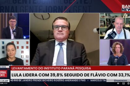 Rádio Bandeirantes cita pesquisa realizada pela Paraná Pesquisas.
