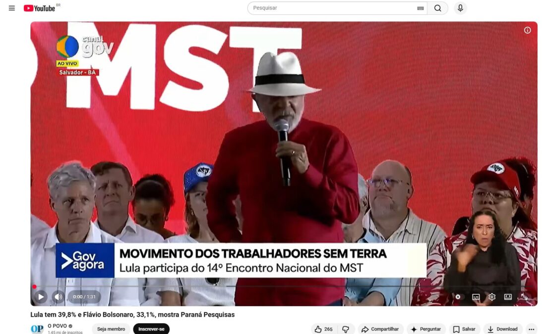 O Povo cita pesquisa realizada pela Paraná Pesquisas.