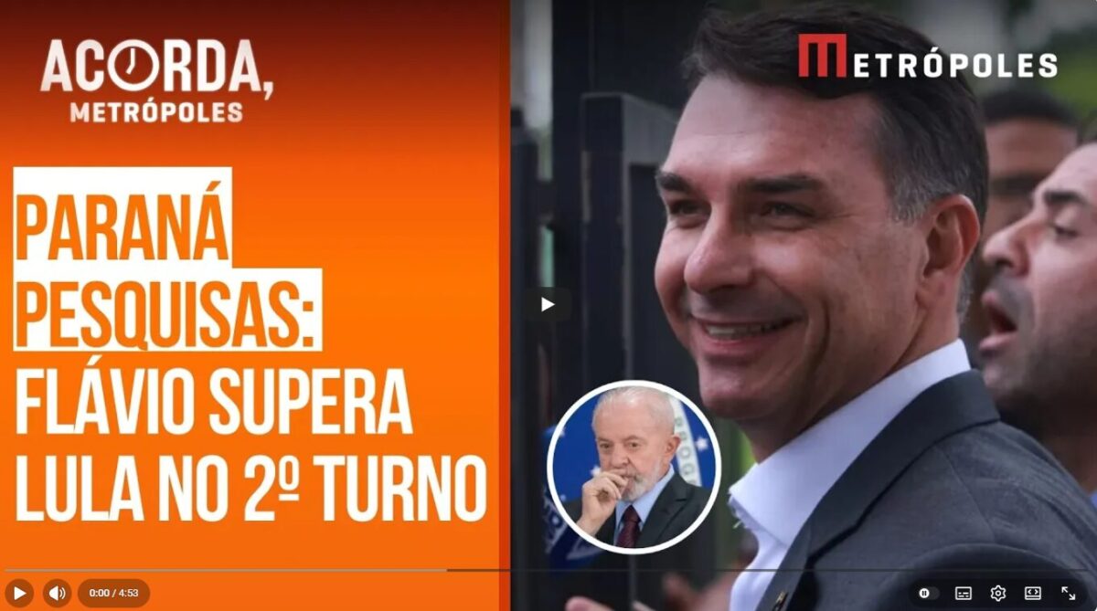 Metrópoles cita pesquisa realizada pela Paraná Pesquisas. 1 Metrópoles cita pesquisa realizada pela Paraná Pesquisas.