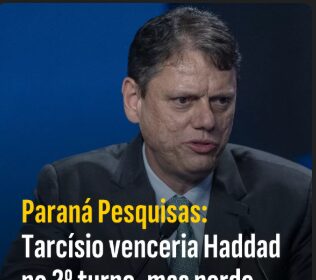 UOL Flash cita pesquisa realizada para Paraná Pesquisas no Estado de São Paulo.